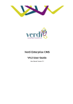 Verdi CMS Version 3.2 - User Guide v1