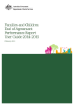 Families and Children End of Agreement Performance Report User