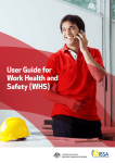 User Guide for Work Health and Safety (WHS)