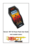 Herrod / SCT X3 Power Flash User Guide