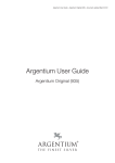 Argentium User Guide