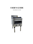 USER'S GUIDE - Catering Equipment