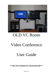 OLD VC Room User Guide