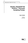 Models SP530/SP730 SIDEPAK(TM) Personal Sampling Pumps