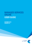 MANAGED SERVICES ONLINE USER GUIDE - IN:SIGHT