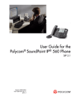 Polycom SoundPoint IP 560 User Guide