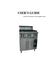 USER'S GUIDE - Catering Equipment