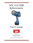SOC 410 DHR Reflectometer User's Guide