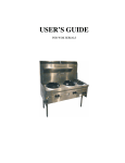 USER'S GUIDE - Catering Equipment