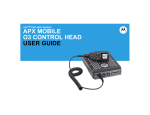 APX Mobile O3 Control Head User Guide