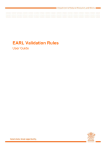 EARL Validation Rules User Guide