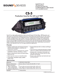 CS-5 User Guide and Technical Information