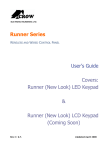 Runner Series User's Guide Covers: Runner