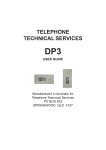 TTS DP3 User Guide 2014.pmd - Telephone Technical Services