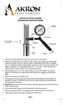 STYLE 30 PITOT GAUGE OPERATING INSTRUCTIONS