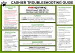CASHIER TROUBLESHOOTING GUIDE
