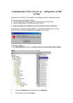 Troubleshooting FACTS 2.04 set up