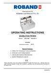 OPERATING INSTRUCTIONS