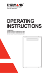 OPERATING INSTRUCTIONS