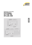 Operating instructions IP Datalogger OTT netDL 500 OTT netDL 1000