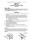 STADT PILOT IGNITION OPERATING INSTRUCTIONS