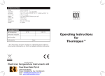 Operating Instructions for Thermapen™