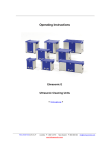 Operating Instructions - Elma Ultrasonics Australia