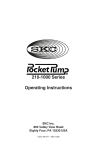 Pocket Pump 210-1000 Series Sample Pump Operating Instructions