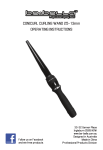 CONICURL CURLING WAND 25-13mm OPERATING INSTRUCTIONS