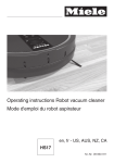 Operating instructions Robot vacuum cleaner Mode d'emploi