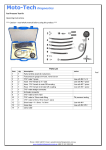 Fuel Pressure Test Kit Operating Instructions *** Caution &ndash; read
