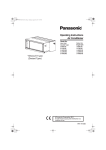Operating Instructions Air Conditioner