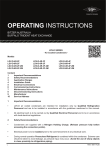 OPERATING INSTRUCTIONS