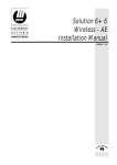 Solution 6+6 Wireless - AE Installation Manual