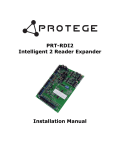 PRT-RDI2 Intelligent 2 Reader Expander Installation Manual