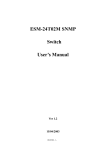 ESM-24T02M SNMP Switch User's Manual