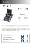 PS13-1E Installation Manual
