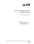 Bolt-On Weight Measurement Installation Manual