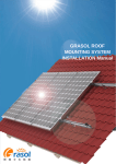 GRASOL ROOF MOUNTING SYSTEM INSTALLATION Manual