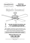 National Warranty Line Electrician Installation Manual