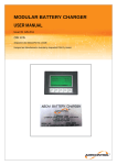 MODULAR BATTERY CHARGER USER MANUAL