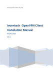 Inventech OpenVPN Client Installation Manual