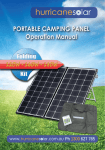 Hurricane Solar Folding Camping Panel User Manual LOW RES