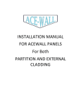 INSTALLATION MANUAL FOR ACEWALL PANELS For Both