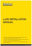 LoXS INSTALLATION MANUAL