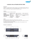 Installation Manual FEA20M ELECTRIC STRIKE