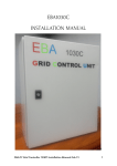 EBA1030C INSTALLATION MANUAL