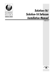 Solution-16/ Solution-16 Safecom Installation Manual