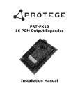 PRT-PX16 16 PGM Output Expander Installation Manual