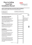 Floor to Ceiling Towel Rail Installation Manual